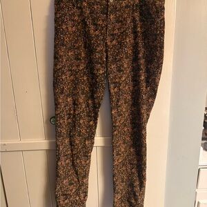 J. Peterman Earthy Tones Patterned Pants